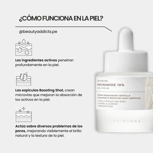 SKIN1004 Madagascar Centella Niacinamide 10% Boosting Shot Ampoule