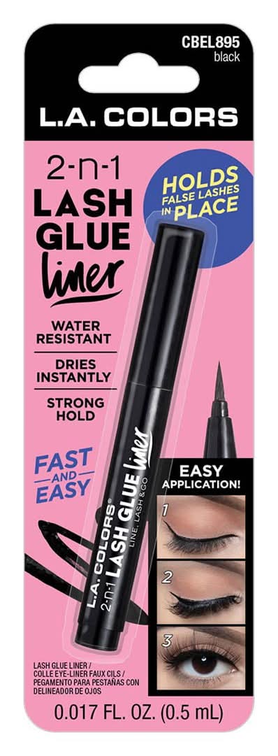 L.A. Colors 2-in-1 Lash Glue Liner Black