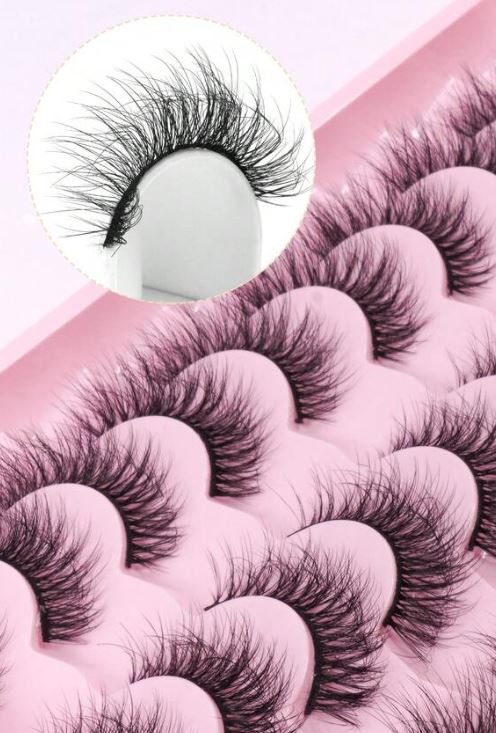 20 Pares Pestañas Postizas Naturales Mixtas