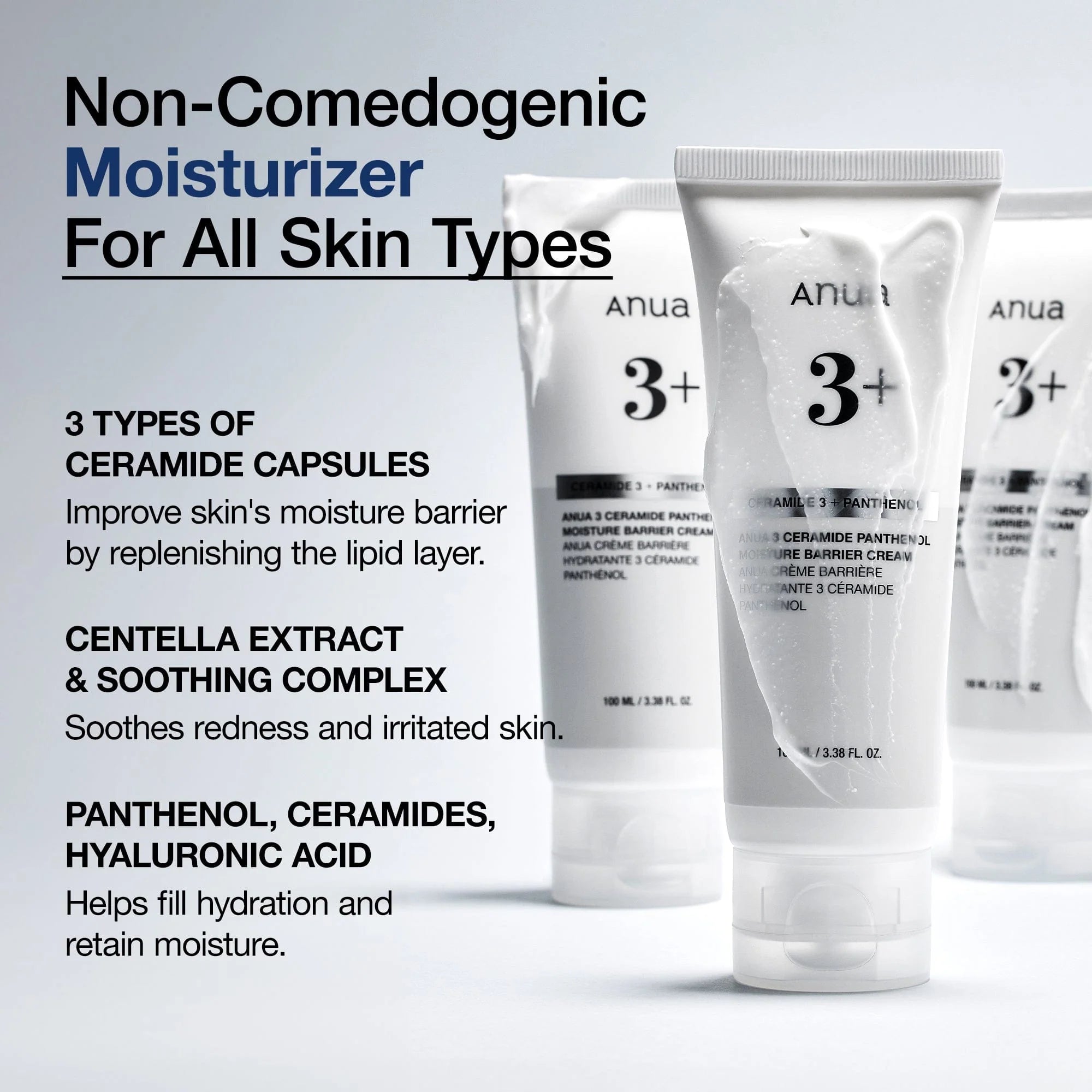 ANUA 3 Ceramide Panthenol Moisture Barrier Cream