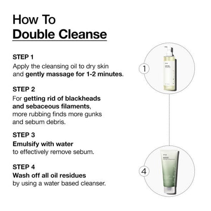 ANUA Heartleaf Pore Control Cleansing Oil + Foam DUO