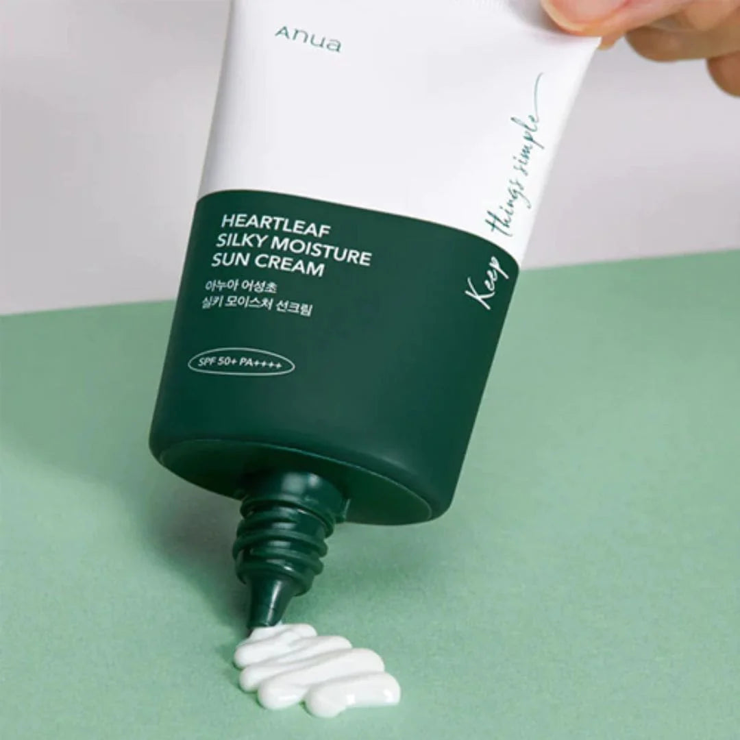 ANUA Heartleaf Silky Moisture Sun Cream SPF50+ PA++++