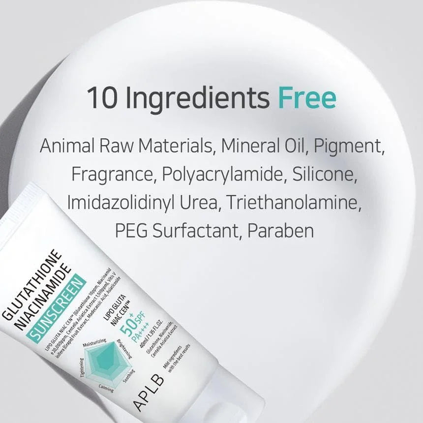 APLB Glutathione Niacinamide Sunscreen SPF50+ PA++++
