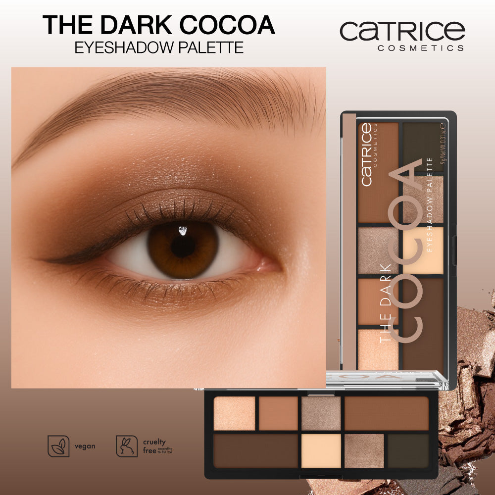 CATRICE The Dark Cocoa Eyeshadow Palette  8 sombras