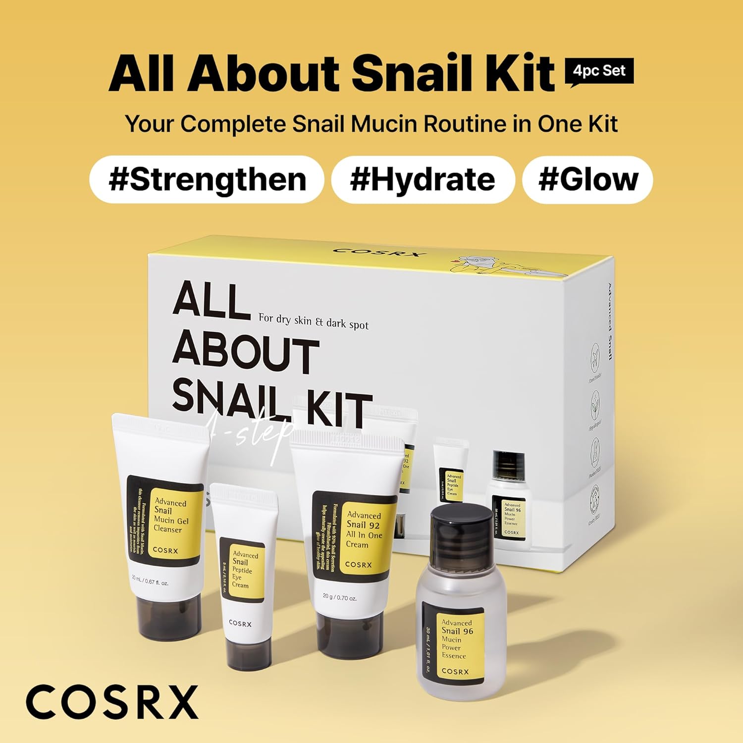 COSRX Snail Skin Care Set - 4 Piezas