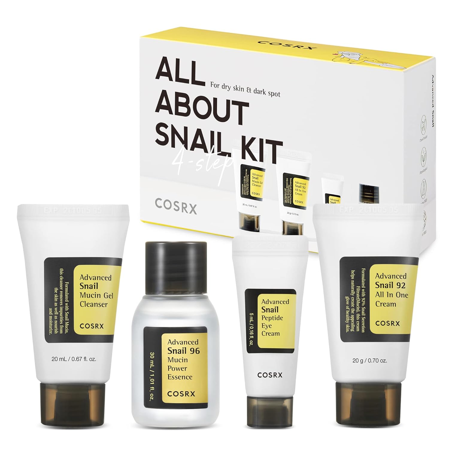 COSRX Snail Skin Care Set - 4 Piezas