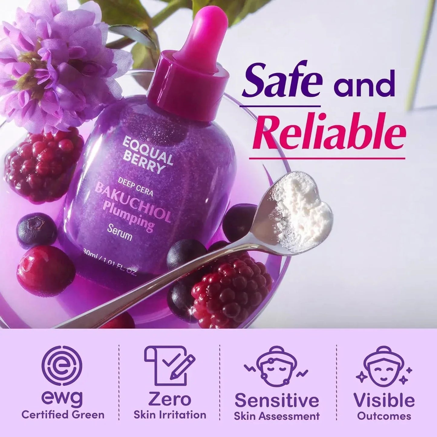 EQQUALBERRY Bakuchiol Plumping Serum  30ml