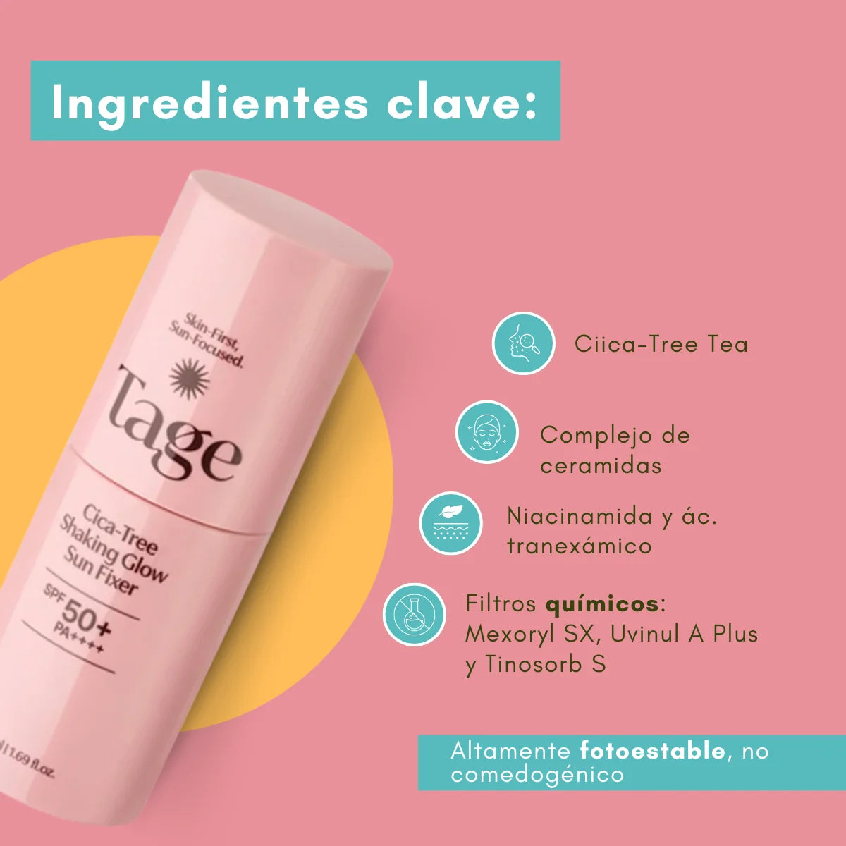 Tage Cica-Tree Shaking Glow Sun Fixer SPF 50+ PA++++ 50ml