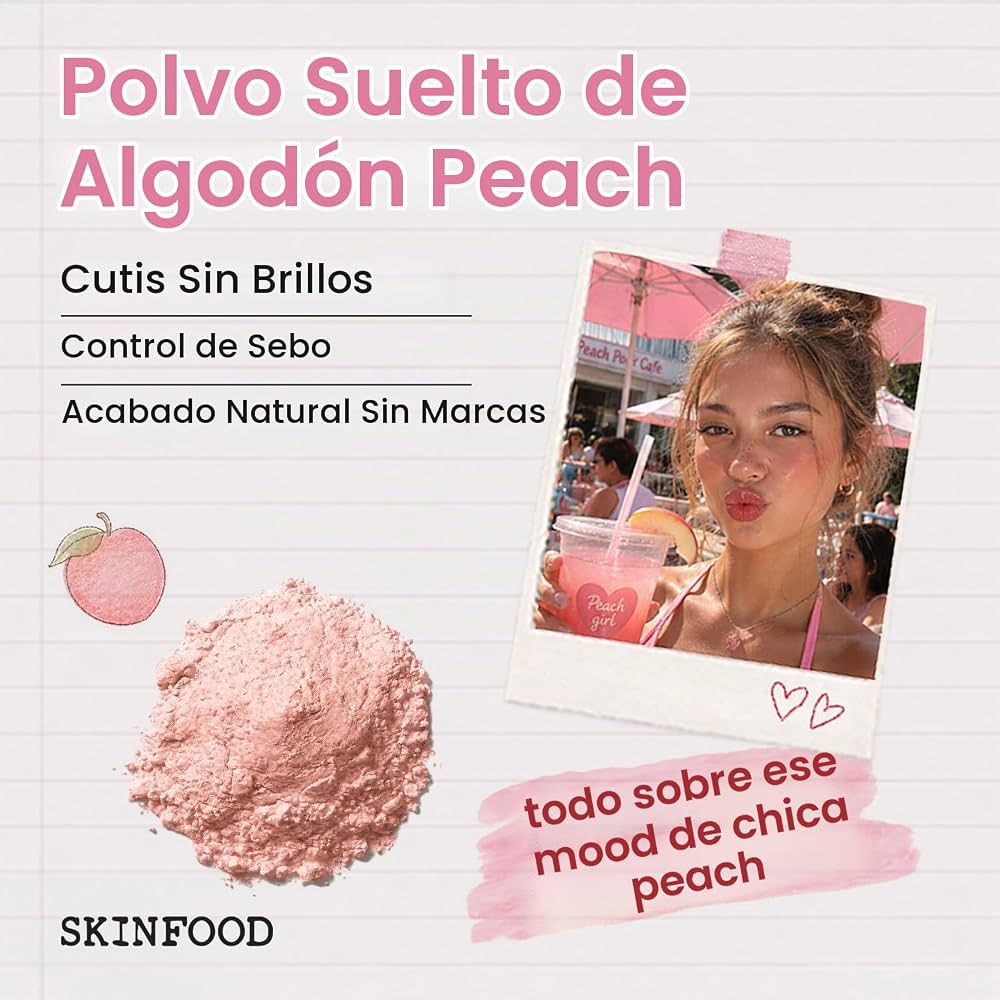 SKINFOOD Peach Cotton Multi Finish Powder 15g