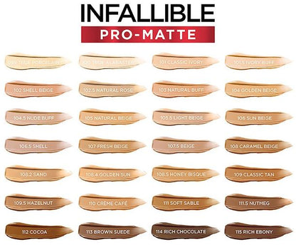 L'Oréal Paris Infallible Pro-Matte Foundation Makeup