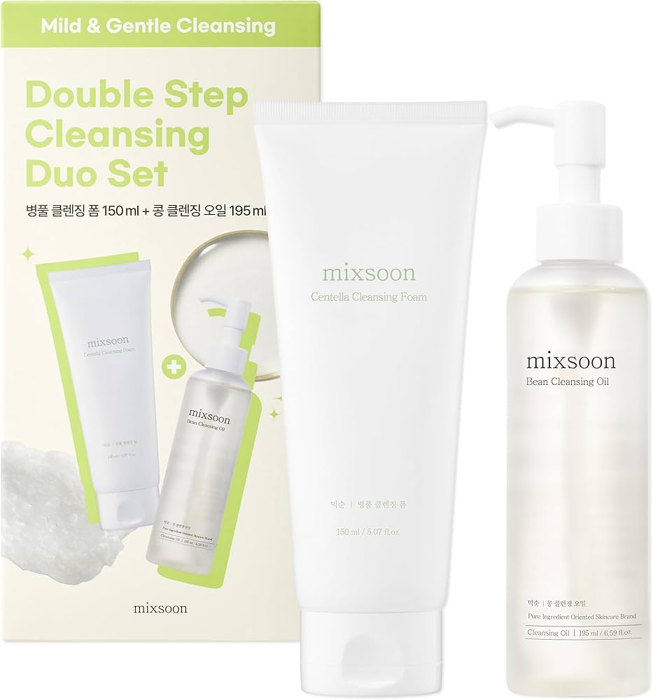 MIXSOON Bean Cleansing Oil + Centella Foam Set