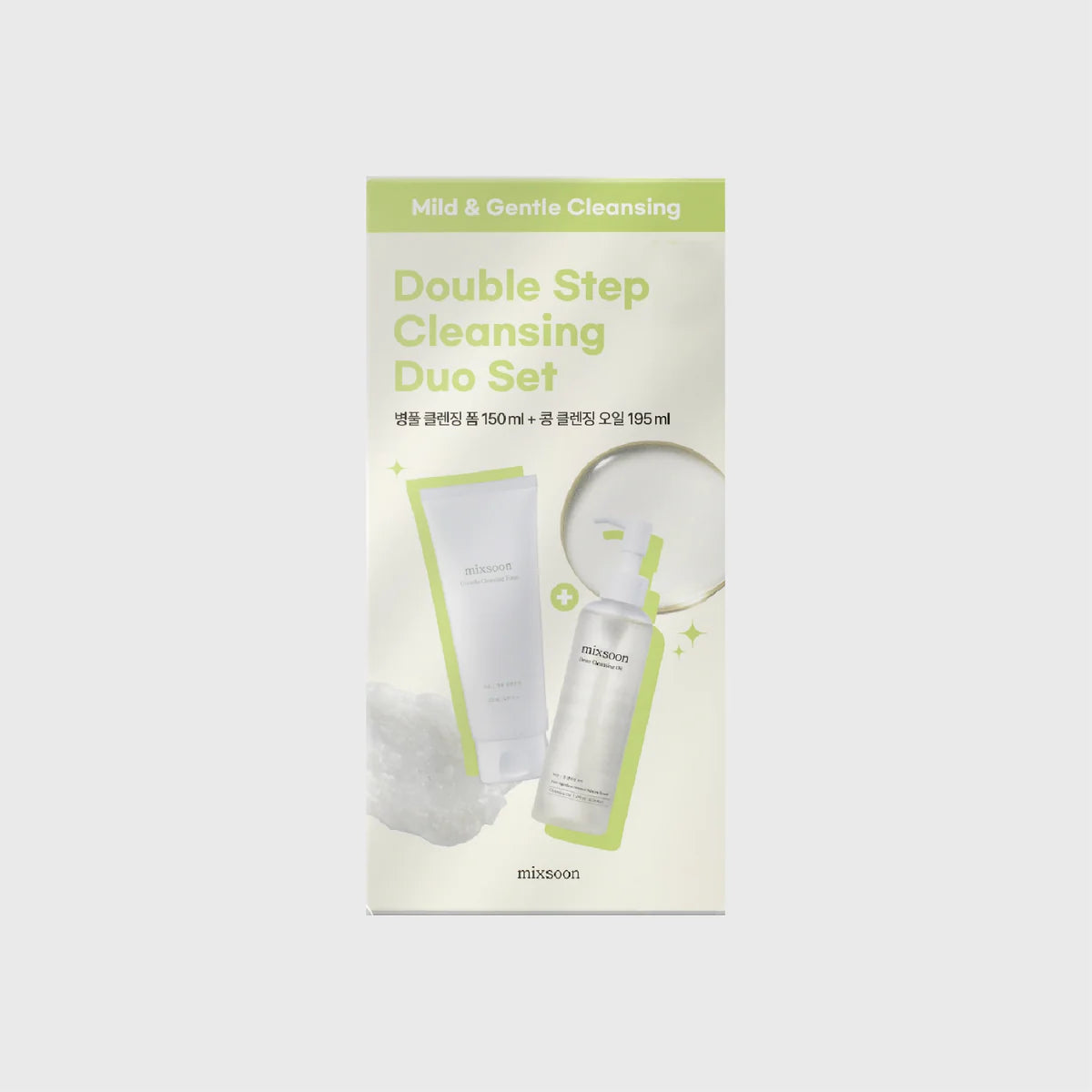 MIXSOON Bean Cleansing Oil + Centella Foam Set