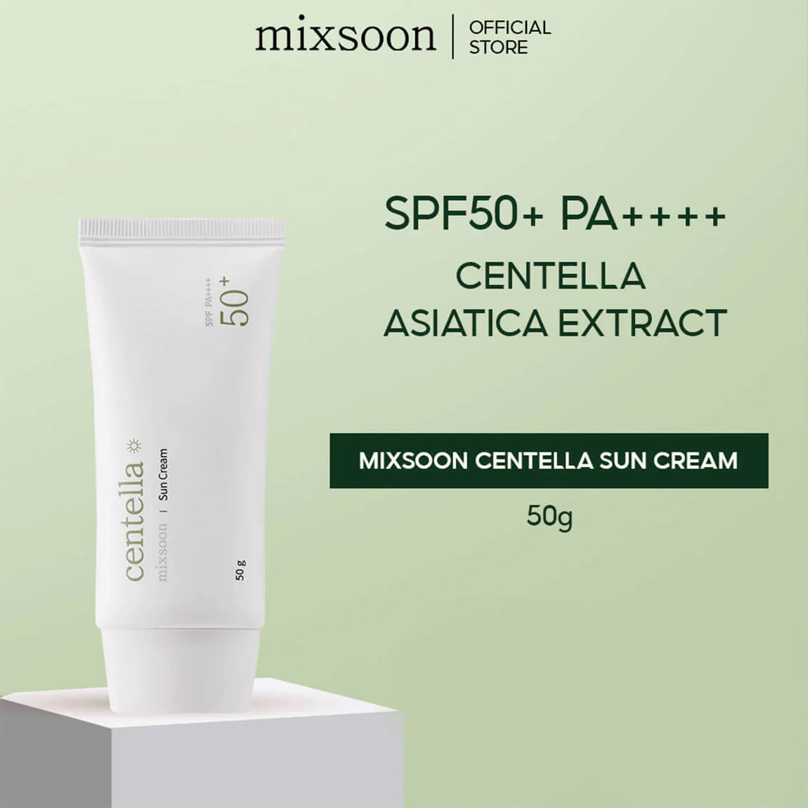 MIXSOON Centella Asiatica Sun Cream SPF50+ PA++++