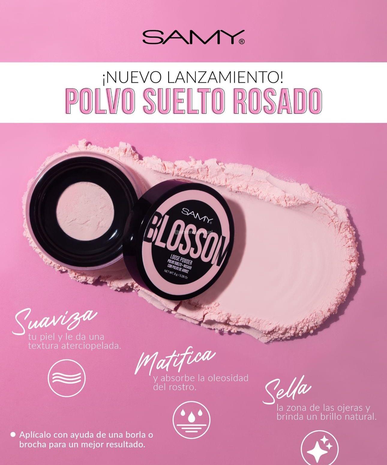 Samy Blossom Polvo Suelto Rosado 8g