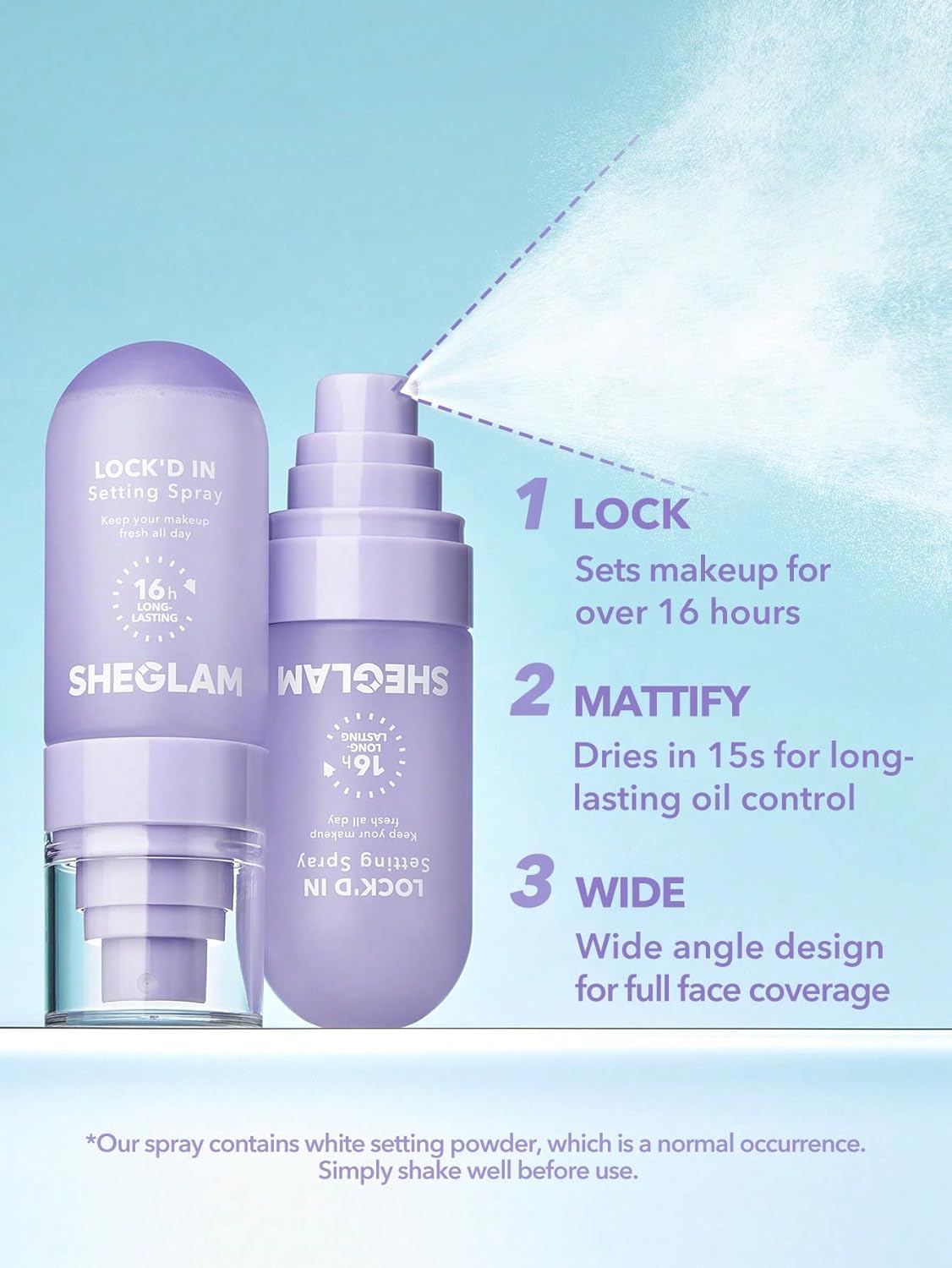 Sheglam Lock'd In Mattifying Setting Spray