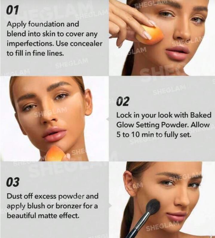 Sheglam Polvo Fijador Baked Glow Translúcido