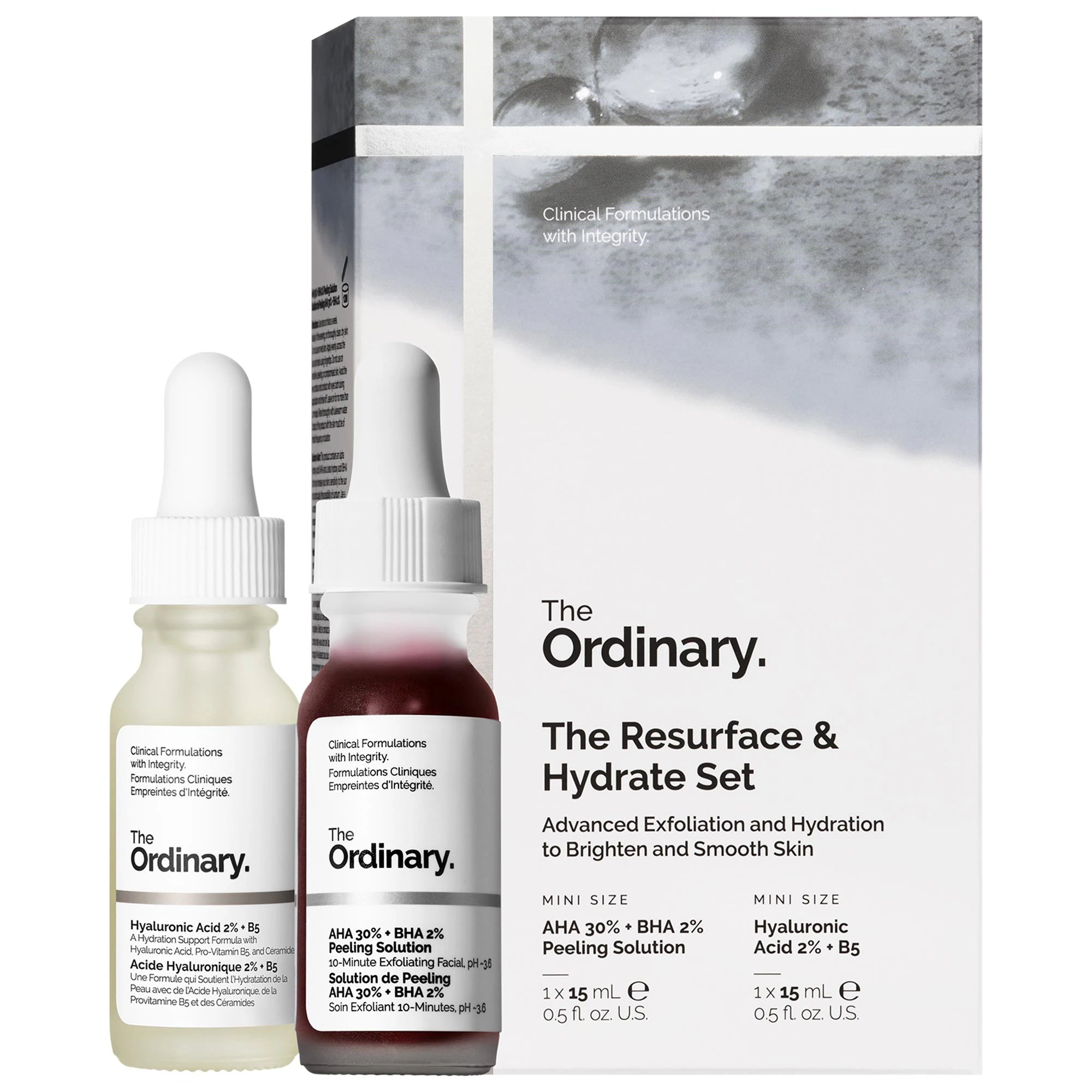 THE ORDINARY Resurface & Hydrate Set (HA Serum + AHA)