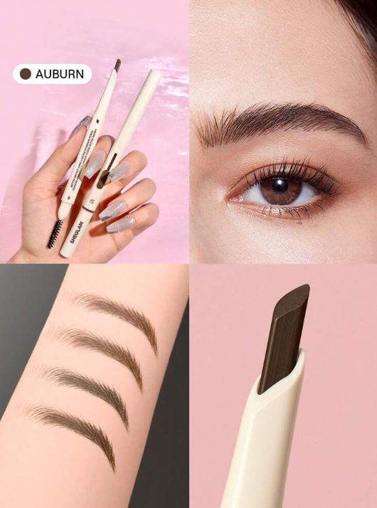 Sheglam Lápiz de Cejas de Doble Cara Crema Impermeable