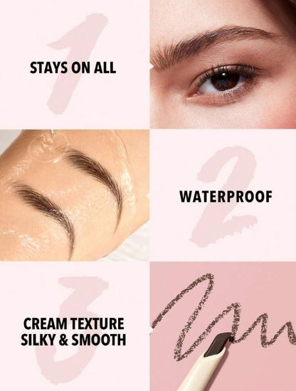 Sheglam Lápiz de Cejas de Doble Cara Crema Impermeable