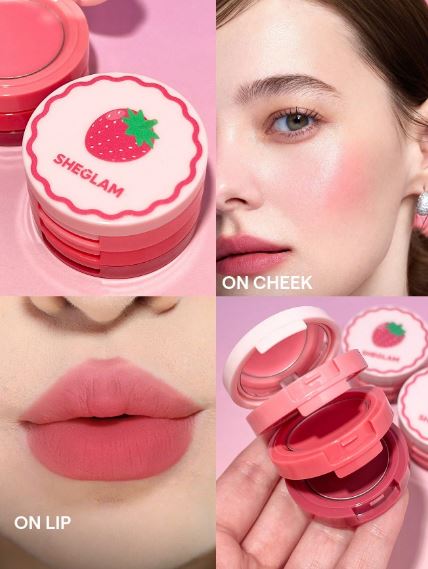 Sheglam Trio de Rubores en Crema/ Crema para labios y mejillas Apricot Dream